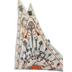 Hermes Les Cles Silk Triangle Scarf - Image 2