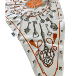 Hermes Les Cles Silk Triangle Scarf - Image 3